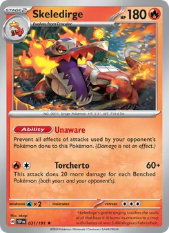 Skeledirge card from Surging Sparks, number 031/191