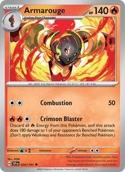 Armarouge card from Surging Sparks, number 034/191