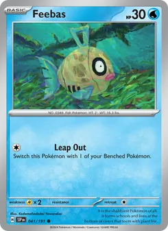 Feebas card from Surging Sparks, number 041/191