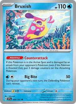 Bruxish card from Surging Sparks, number 049/191