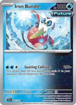 Iron Bundle card from Surging Sparks, number 055/191
