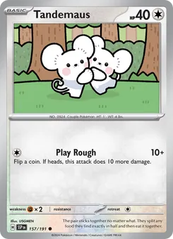 Tandemaus card from Surging Sparks, number 157/191