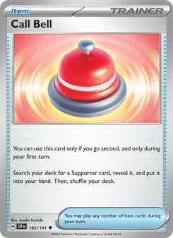 Call Bell card from Surging Sparks, number 165/191