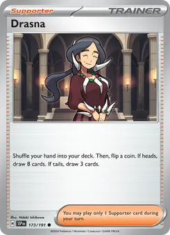 Drasna card from Surging Sparks, number 173/191
