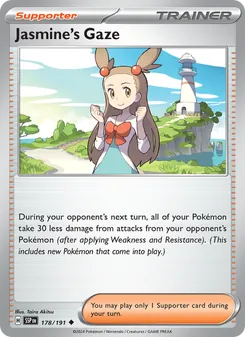 Jasmine's Gaze card from Surging Sparks, number 178/191
