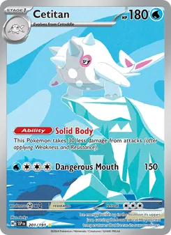 Cetitan card from Surging Sparks, number 201/191
