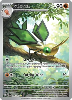 Vibrava card from Surging Sparks, number 206/191