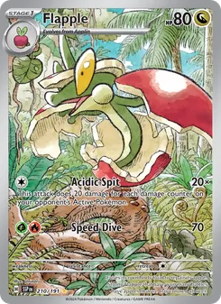 Flapple card from Surging Sparks, number 210/191