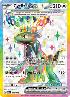 Cyclizar ex card from Surging Sparks, number 228/191