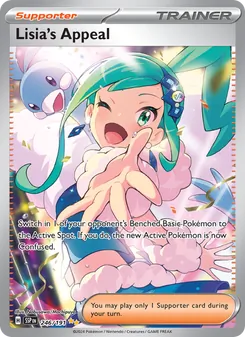Lisia's Appeal card from Surging Sparks, number 246/191