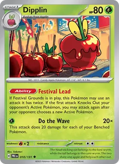 Dipplin card from Prismatic Evolutions, number 010/131