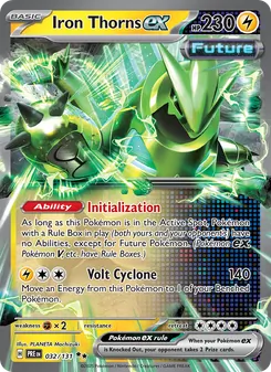 Iron Thorns ex card from Prismatic Evolutions, number 032/131