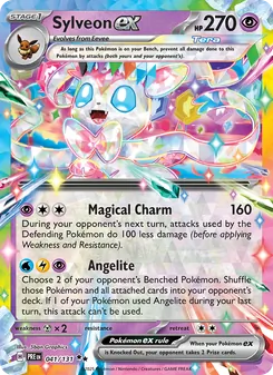 Sylveon ex card from Prismatic Evolutions, number 041/131