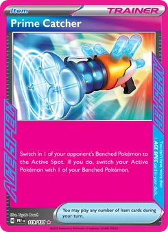 Prime Catcher card from Prismatic Evolutions, number 119/131