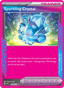 Sparkling Crystal card from Prismatic Evolutions, number 129/131