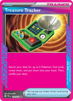Treasure Tracker card from Prismatic Evolutions, number 131/131