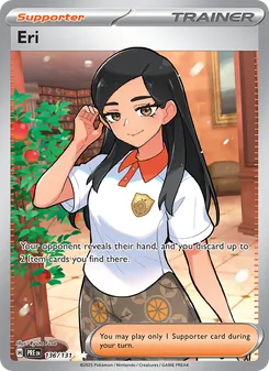 Eri card from Prismatic Evolutions, number 136/131