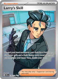 Larry's Skill card from Prismatic Evolutions, number 139/131