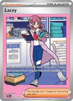 Lacey card from Prismatic Evolutions, number 175/131