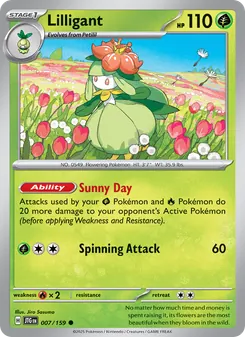 Lilligant card from Journey Together, number 007/159