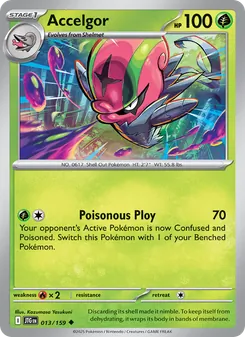 Accelgor card from Journey Together, number 013/159