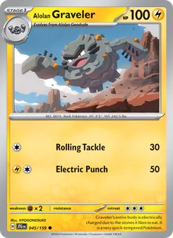 Alolan Graveler card from Journey Together, number 045/159