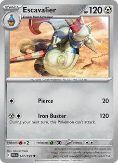 Escavalier card from Journey Together, number 102/159
