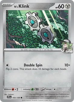 N's Klink card from Journey Together, number 103/159
