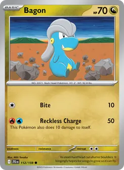 Bagon card from Journey Together, number 112/159