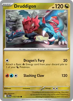 Druddigon card from Journey Together, number 115/159