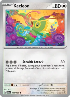 Kecleon card from Journey Together, number 122/159