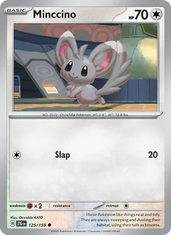 Minccino card from Journey Together, number 125/159
