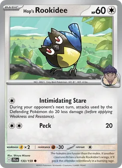 Hop's Rookidee card from Journey Together, number 133/159