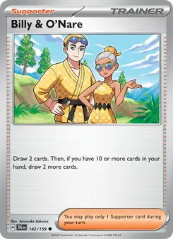 Billy & O'Nare card from Journey Together, number 142/159
