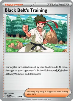 Black Belt's Training card from Journey Together, number 144/159