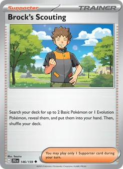 Brock's Scouting card from Journey Together, number 146/159