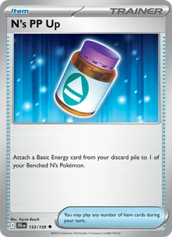 N's PP Up card from Journey Together, number 153/159