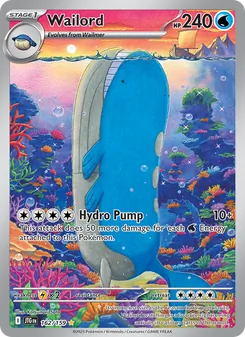Wailord card from Journey Together, number 162/159