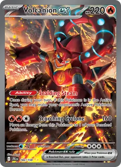 Volcanion ex card from Journey Together, number 182/159