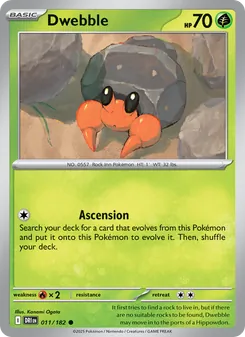 Dwebble card from Destined Rivals, number 011/182