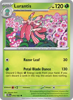 Lurantis card from Destined Rivals, number 014/182
