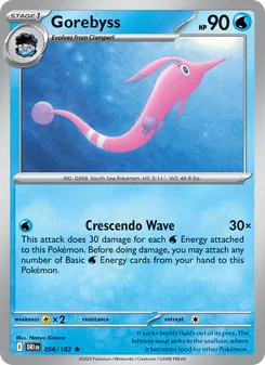 Gorebyss card from Destined Rivals, number 056/182