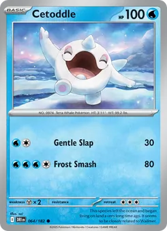 Cetoddle card from Destined Rivals, number 064/182