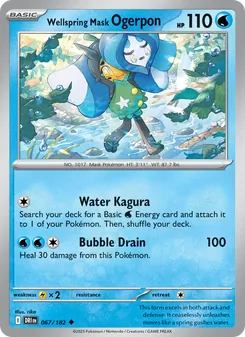 Wellspring Mask Ogerpon card from Destined Rivals, number 067/182