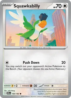 Squawkabilly card from Destined Rivals, number 160/182