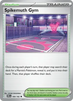 Spikemuth Gym card from Destined Rivals, number 169/182