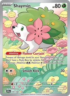 Shaymin card from Destined Rivals, number 185/182