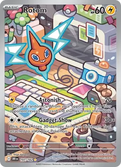 Rotom card from Destined Rivals, number 197/182