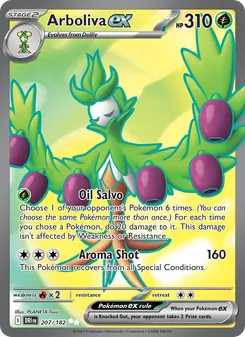Arboliva ex card from Destined Rivals, number 207/182