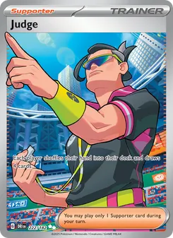Judge card from Destined Rivals, number 222/182